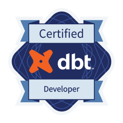 dbt certified developer badge